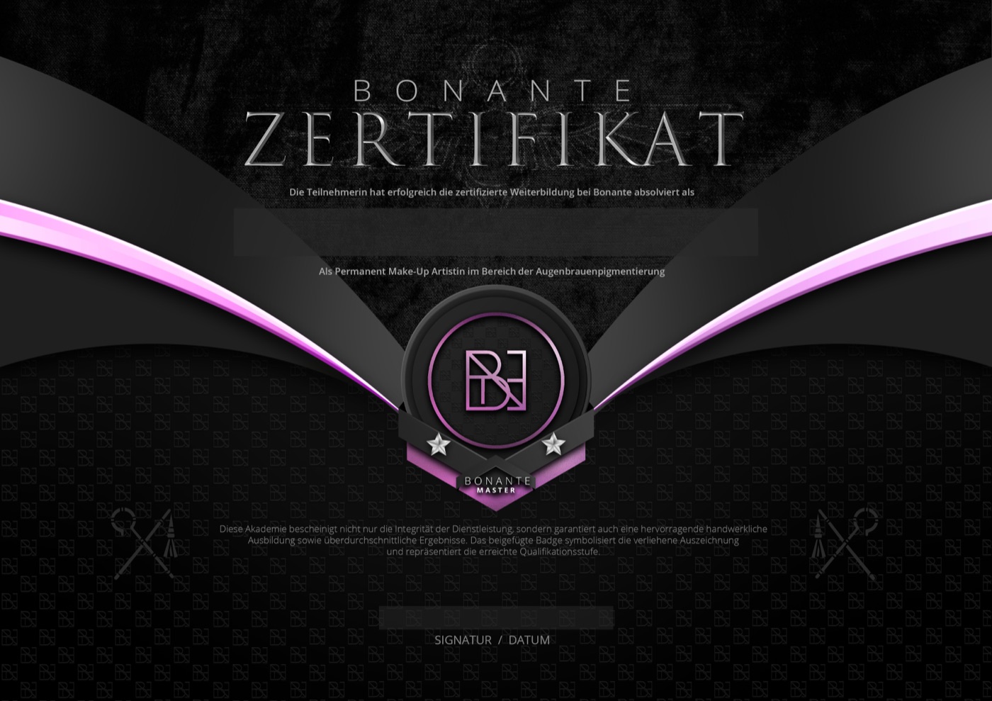 Bonante Zertifikat — Master